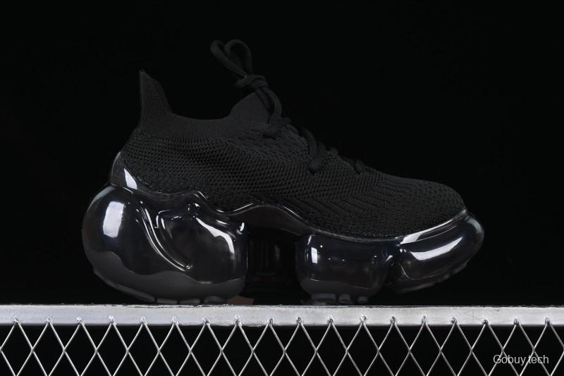Grounds Big Bubble High Platform Sneakers Black - AJE5