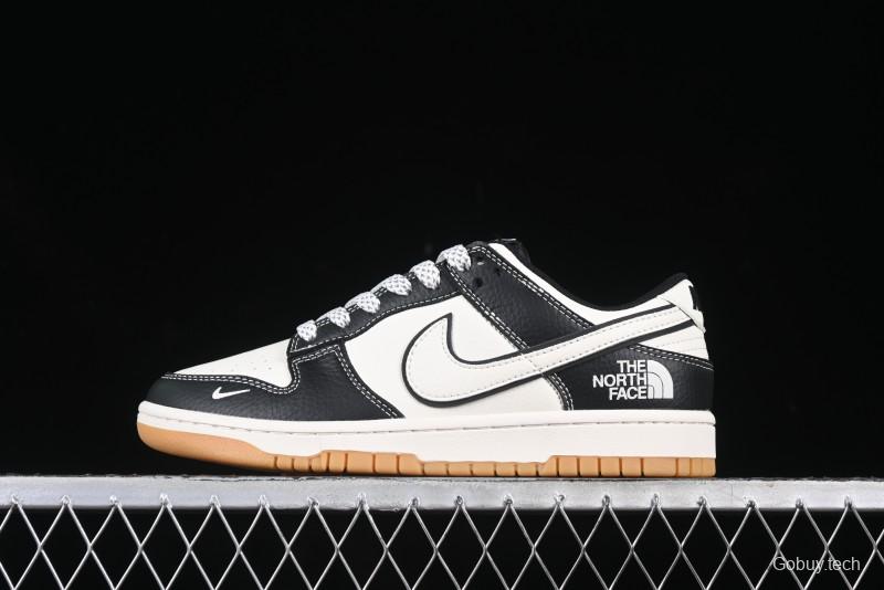 Nike SB Dunk Low The North Face Collaboration Beige Black Gum Anniversary Custom Low-Top Casual Skate Shoes - XX3168-119