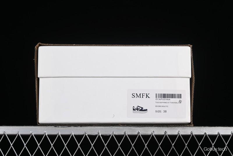 SMFK Comfortable Chunky Sole White Sneakers - T.D4