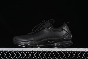 Men's All-Black Premium Leather Sneakers – Sleek & Versatile Design