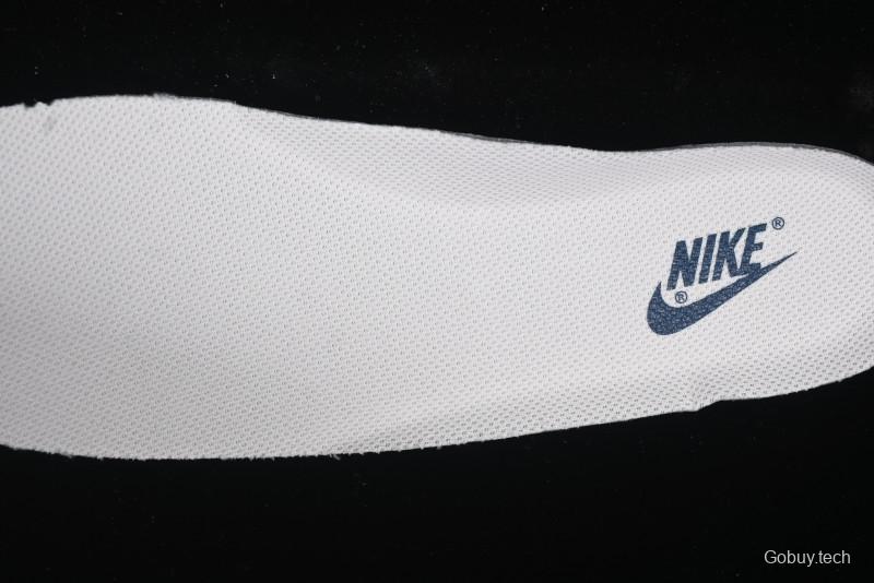 Nike Air Force 1 'Wave Swoosh' Edition – White & Navy**