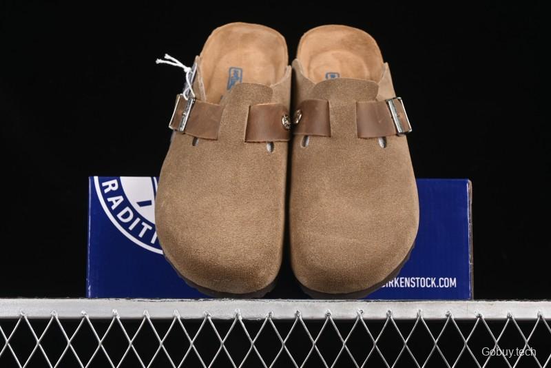 Birkenstock Arizona Soft Footbed Sandals with Suede Leather and Lambswool Lining - G.D4