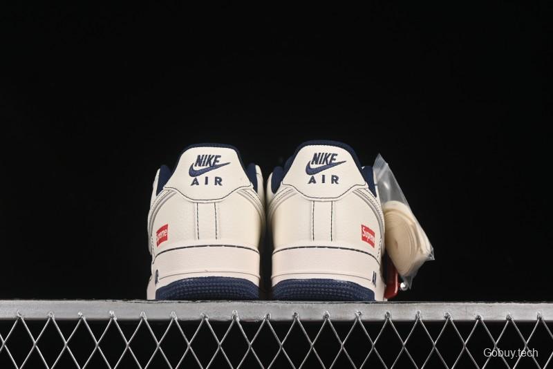 Nike Air Force 1 '07 Low Supreme Collaboration Casual Sneakers with Full-Length Air Cushion - HH7518-074