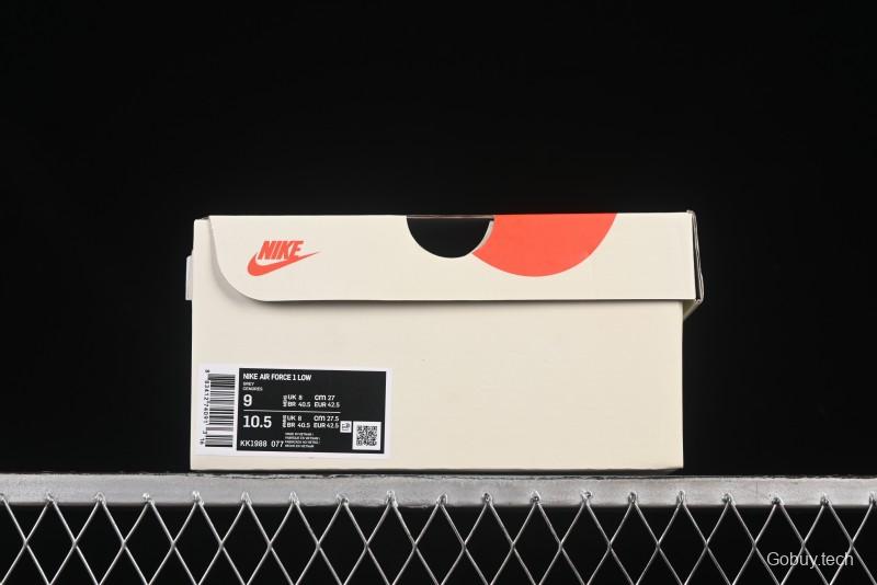 Nike Air Force 1 '07 Low Kaws Collaboration Beige Grey Casual Sneakers - KK1988-077