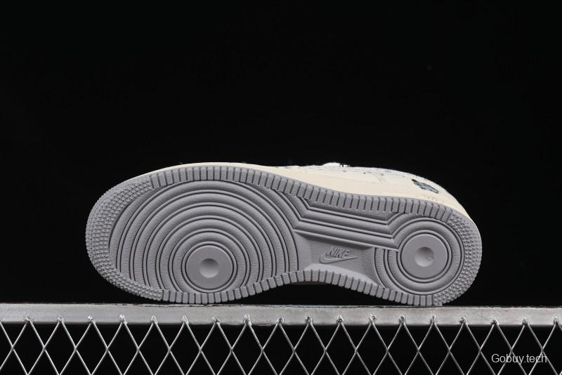 Nike Air Force 1'07 Low x Capybara "Frankenstein" Casual Sneakers - LV0506-220