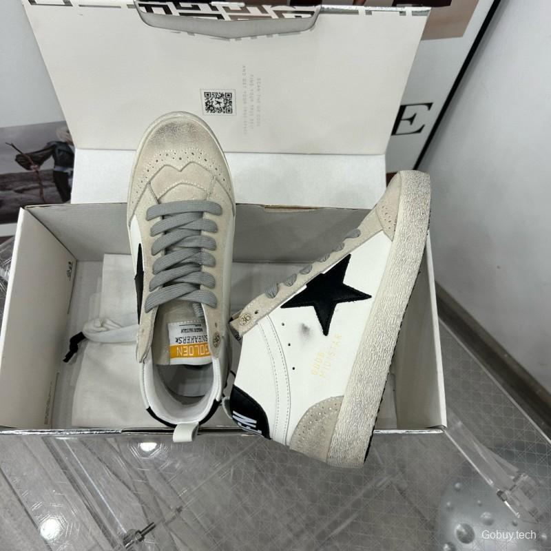 2024 Unisex GGDB White Black Leather Suede High Top Sneakers MJ00300