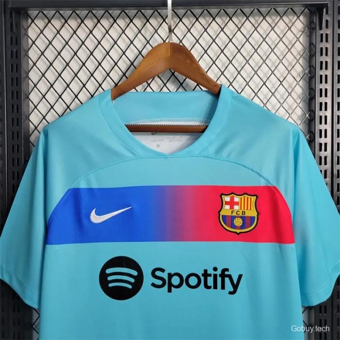 23/24 Barcelona Away Blue Jersey