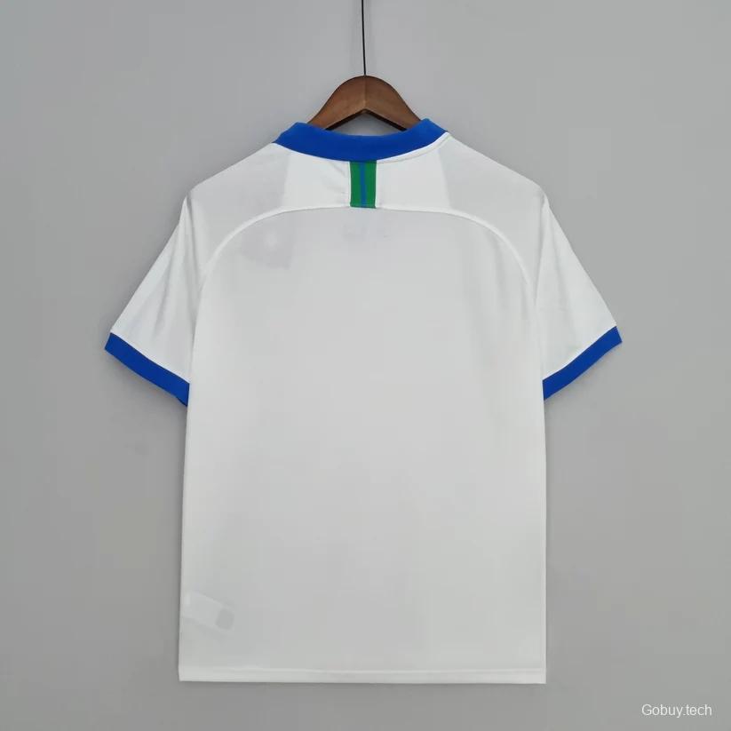 Retro 2019 Brazil Away White Jersey