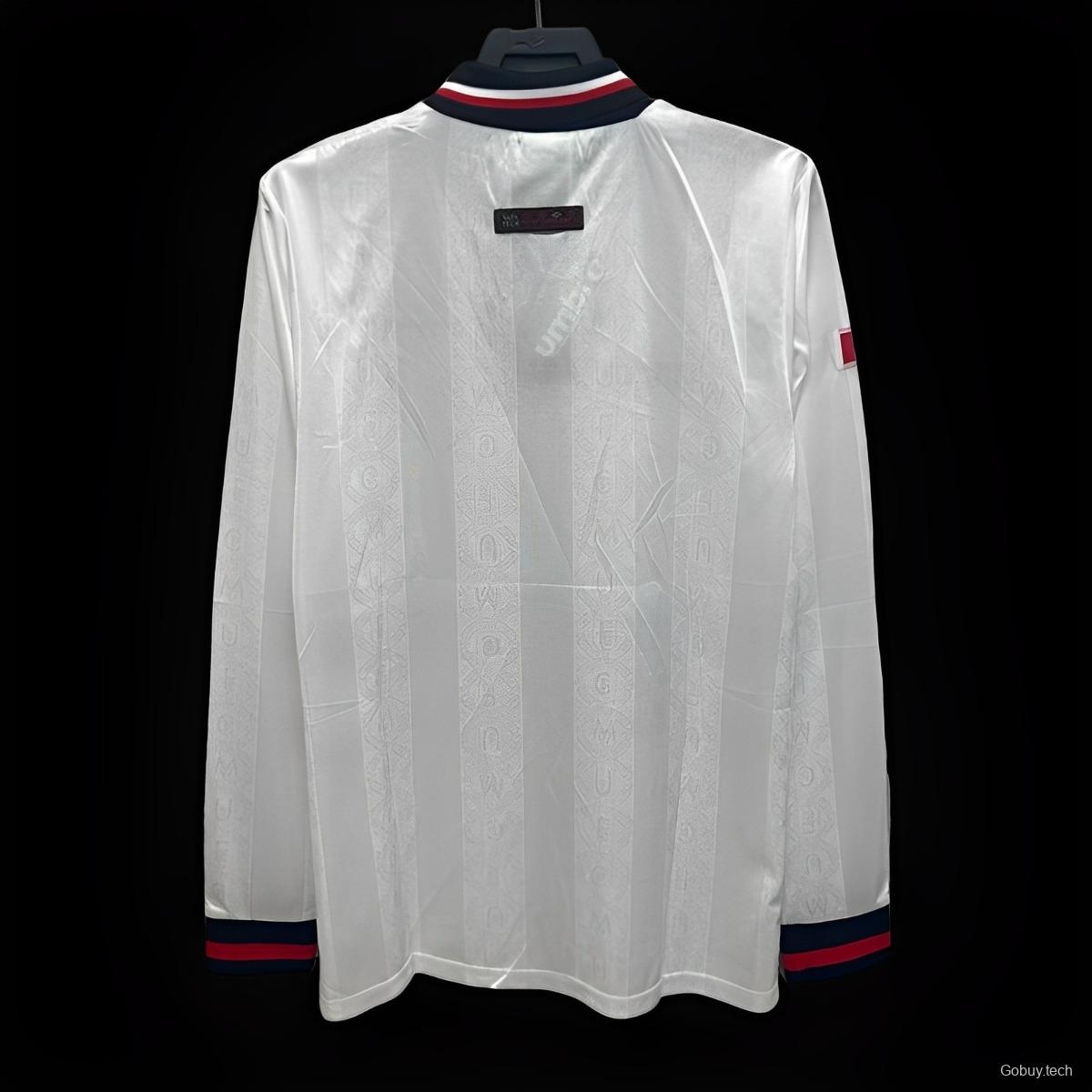 Retro 97/98 Manchester United Third Long Sleeve White Jersey