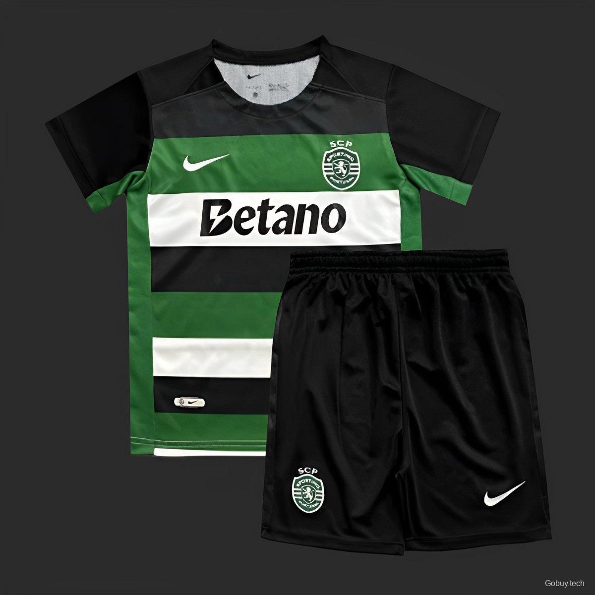 24/25 Kids Sporting Lisbon Home Jersey