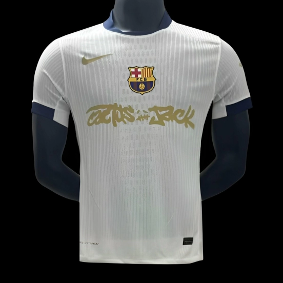 24/25 Barcelona x Travis Scott White Jersey