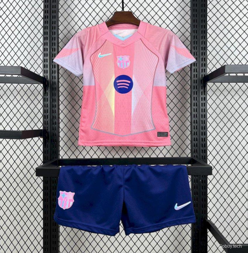 25/26 Kids Barcelona Pink Special Jersey