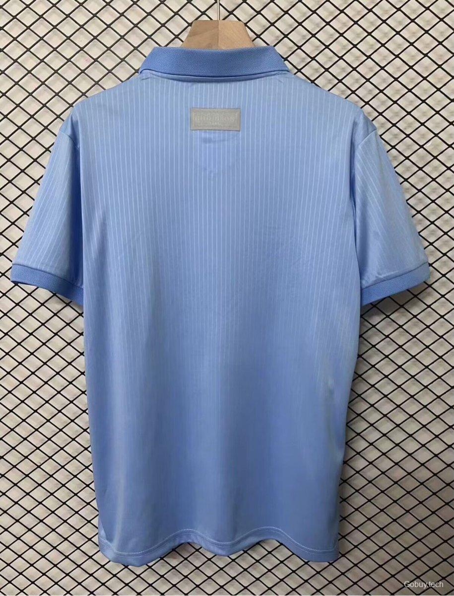 25/26 Everton Heritage Blu Limited Edition Polo Jersey